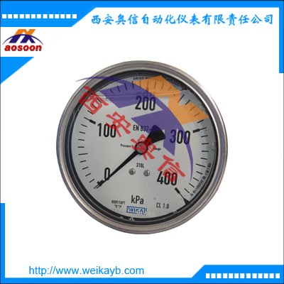 233.50.160压力表 德国wika轴向充液压力表232.50.160
