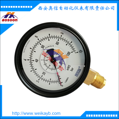 差压表711.12.100 德国WIKA黄铜压差表711.12.160