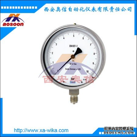 德国wika压力表332.50-F-EV411B-NB-UZHZ标准型压力表