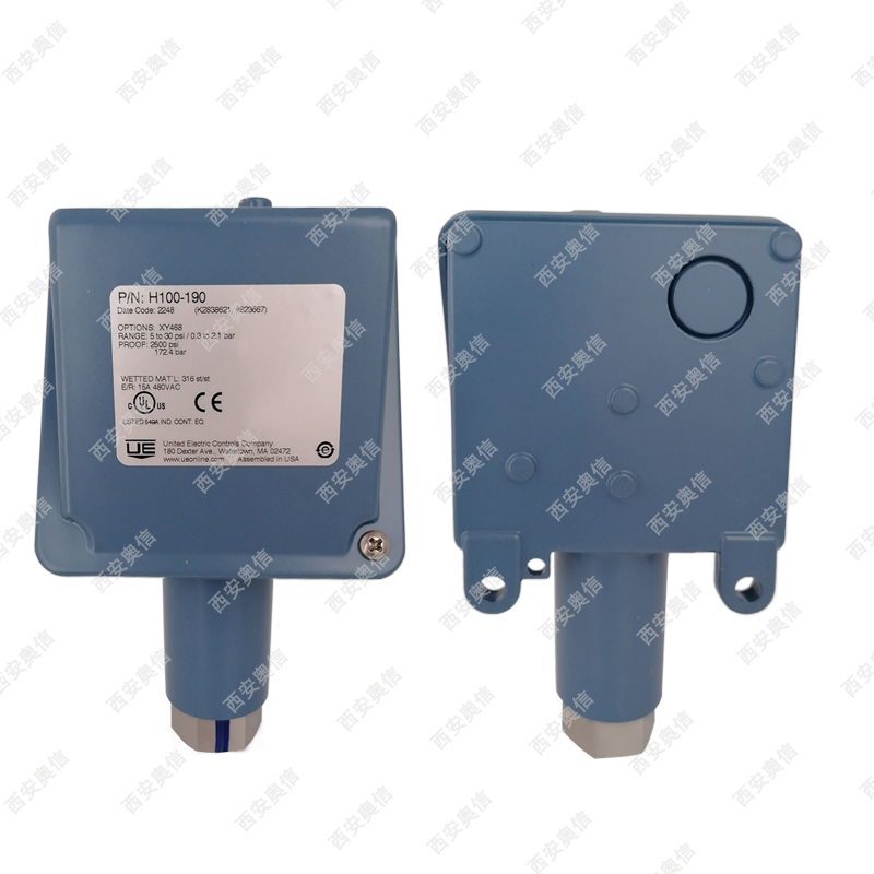 H100-190-1010美国UE不锈钢膜片DPDT压力控制器